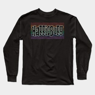 LGBTQ PATTERN USA HARRISBURG Long Sleeve T-Shirt